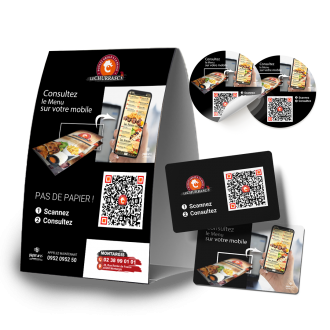 PLV presonnalisées pour restaurants